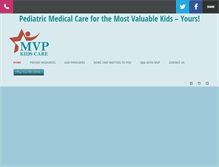 Tablet Screenshot of mvpkidscare.com